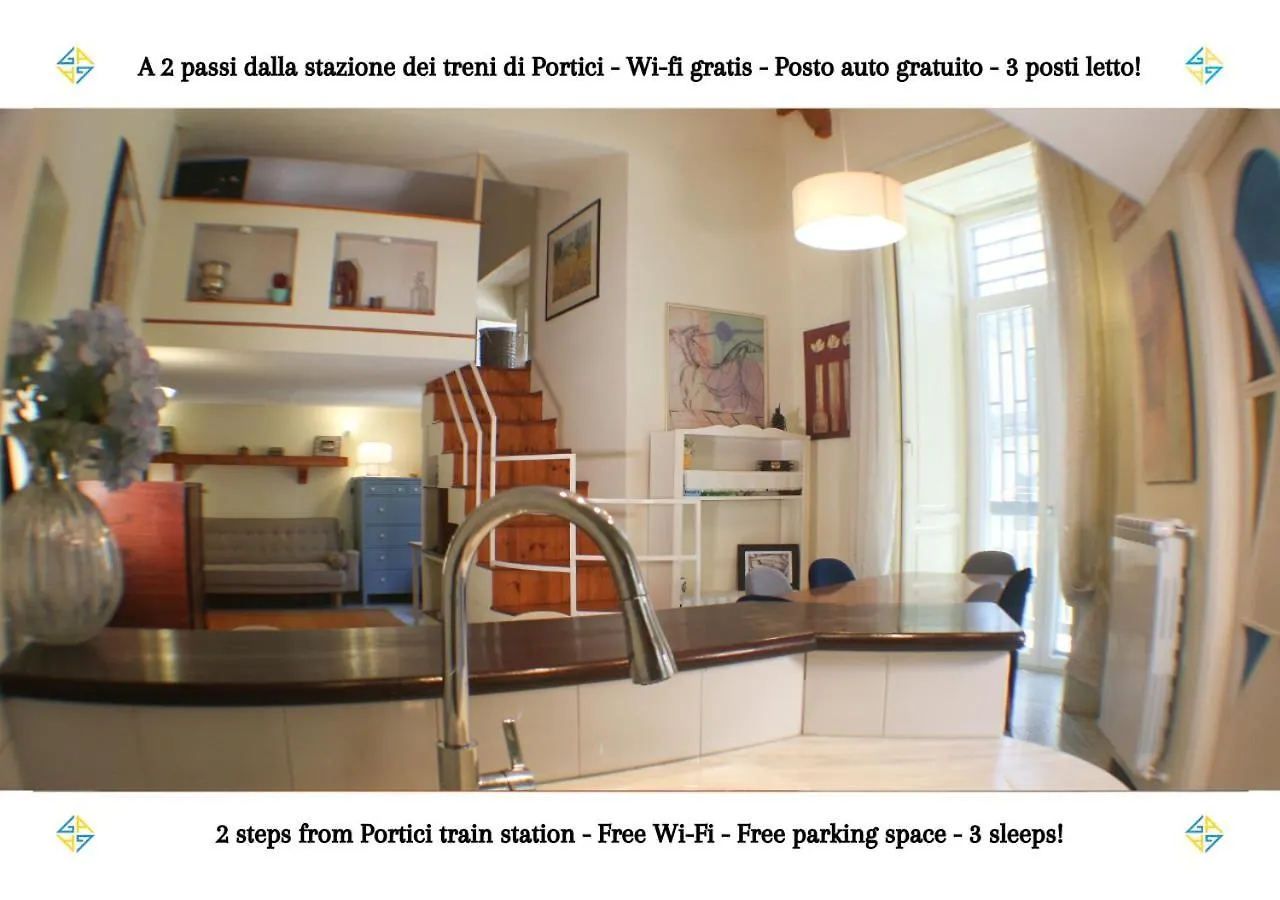 Portici - Casa Con Posto Auto Gratuito E Wi-Fi A 2 Passi Dalla Circumvesuviana E A 10 Minuti Dal Mare 0*,  Italy