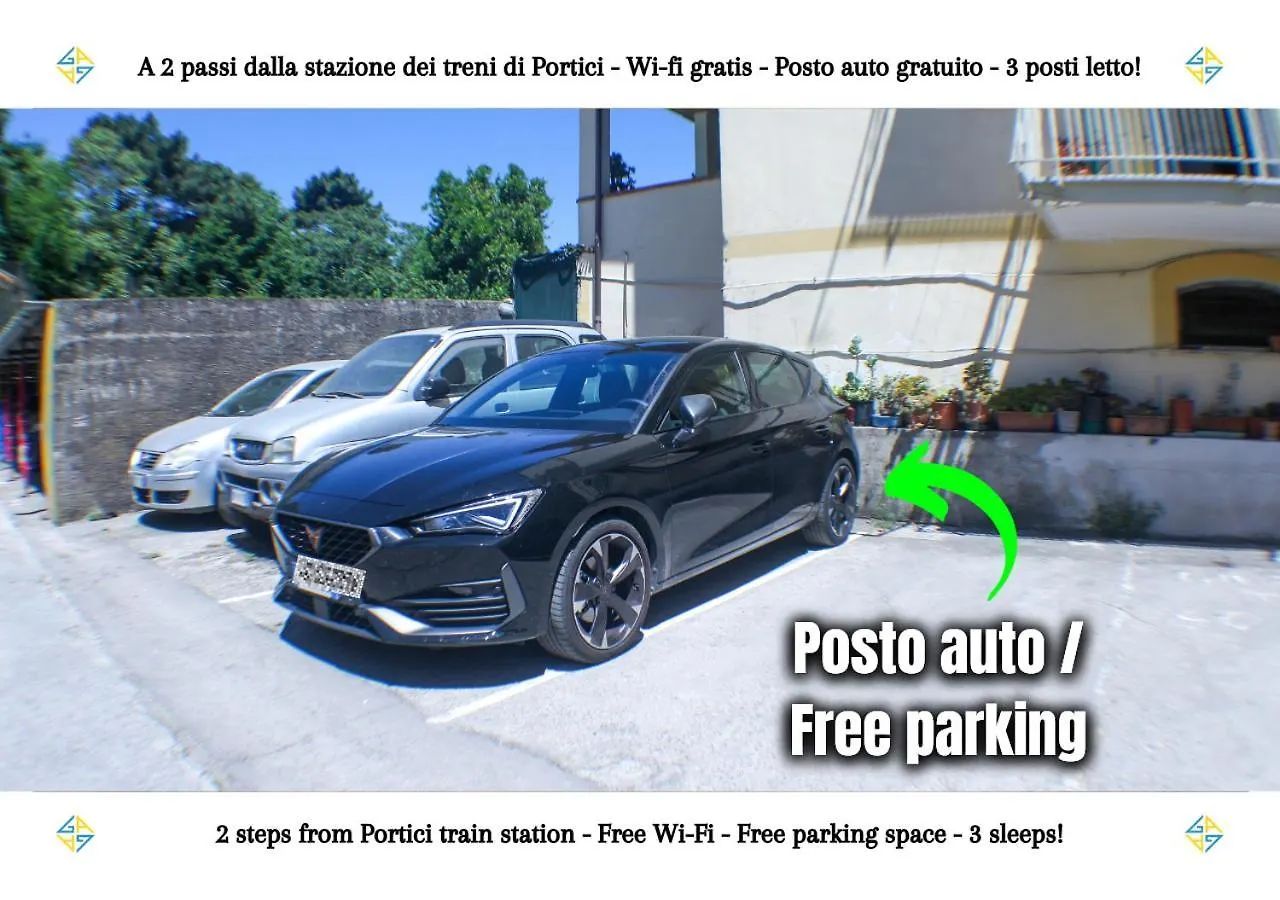 Apartment Portici - Casa Con Posto Auto Gratuito E Wi-Fi A 2 Passi Dalla Circumvesuviana E A 10 Minuti Dal Mare