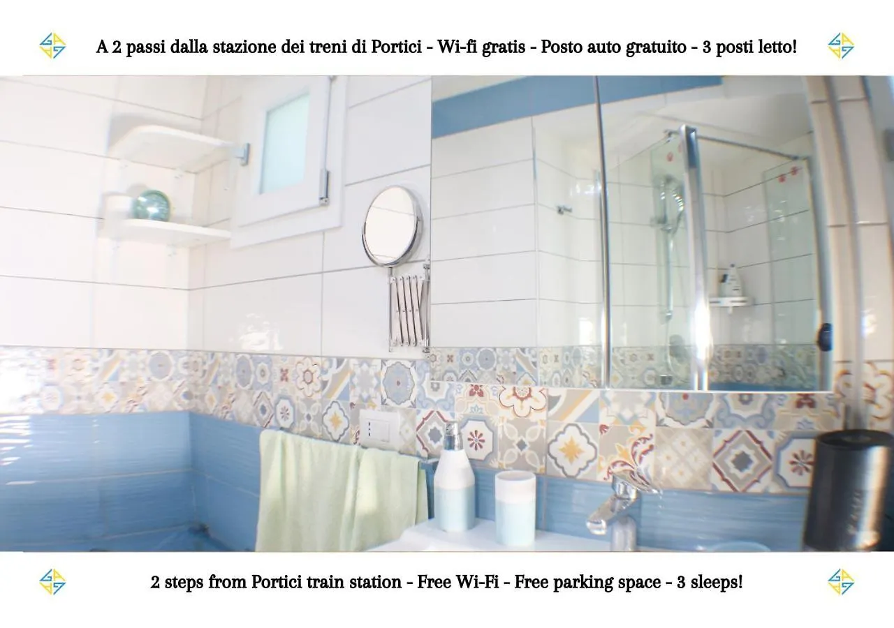 Portici - Casa Con Posto Auto Gratuito E Wi-Fi A 2 Passi Dalla Circumvesuviana E A 10 Minuti Dal Mare Apartment