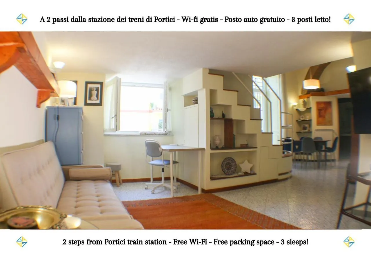 Portici - Casa Con Posto Auto Gratuito E Wi-Fi A 2 Passi Dalla Circumvesuviana E A 10 Minuti Dal Mare 0*,