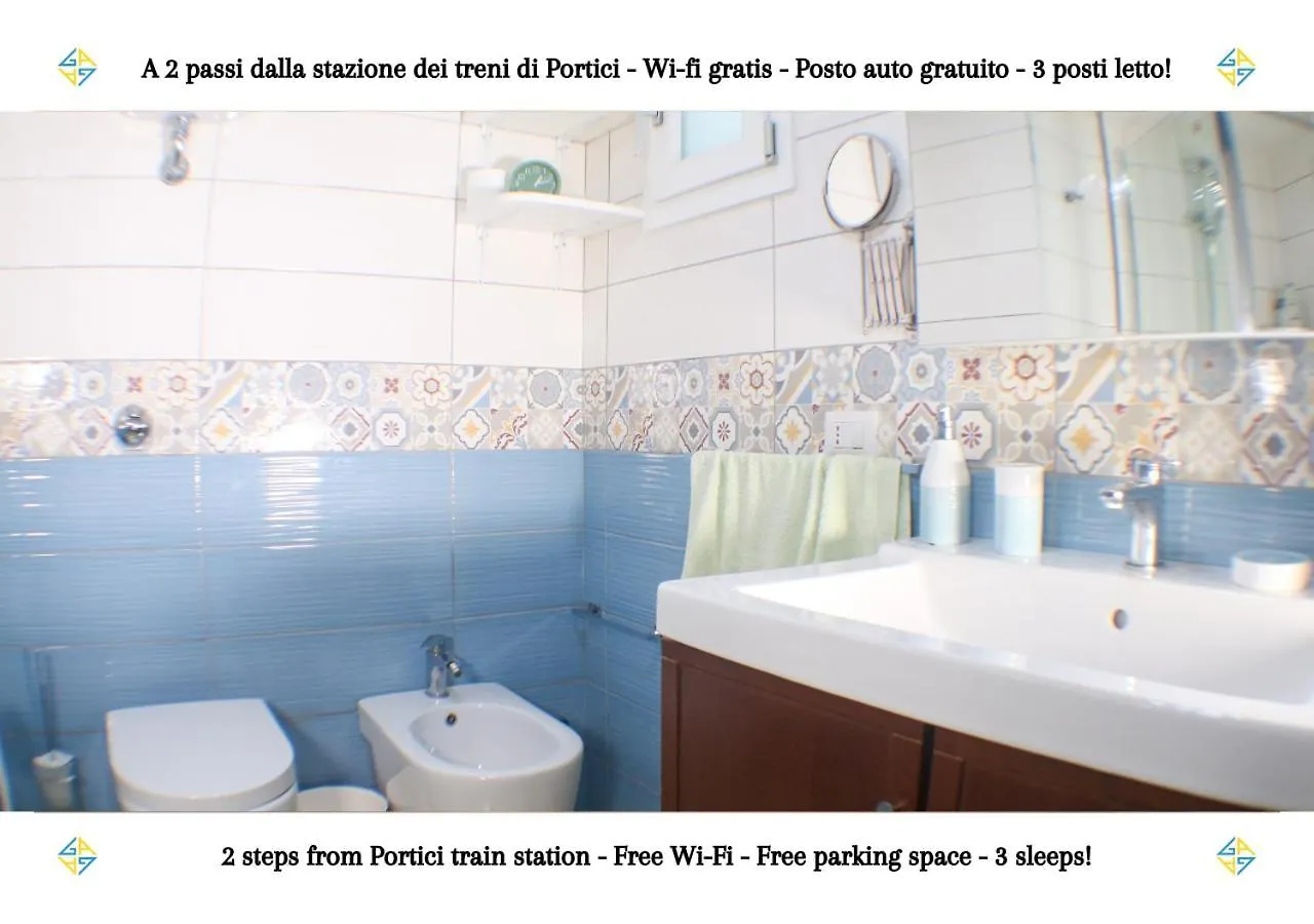 Portici - Casa Con Posto Auto Gratuito E Wi-Fi A 2 Passi Dalla Circumvesuviana E A 10 Minuti Dal Mare 0*,  Italia